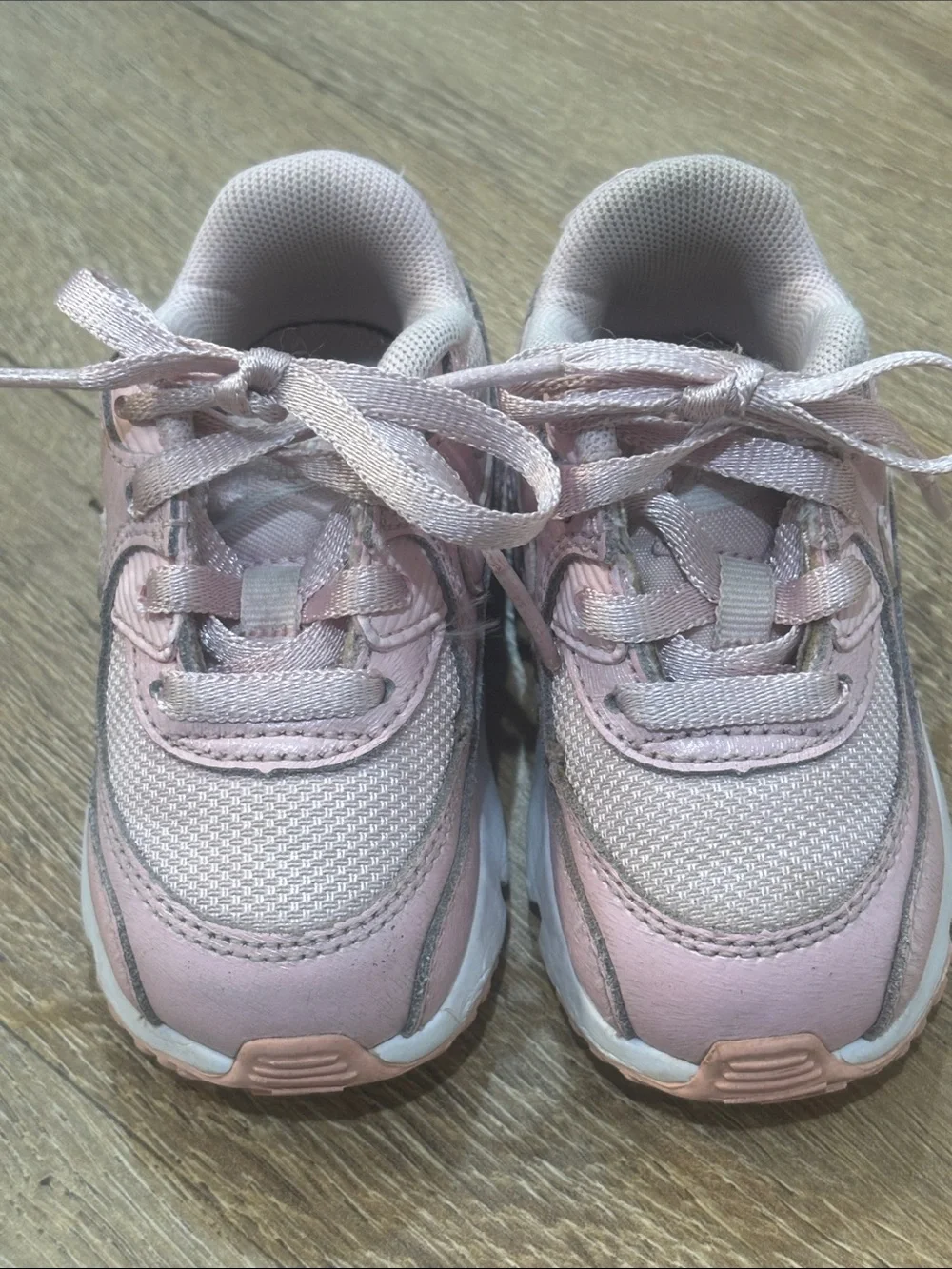 Nike Toddler Pink and White Sneakers Size 5C